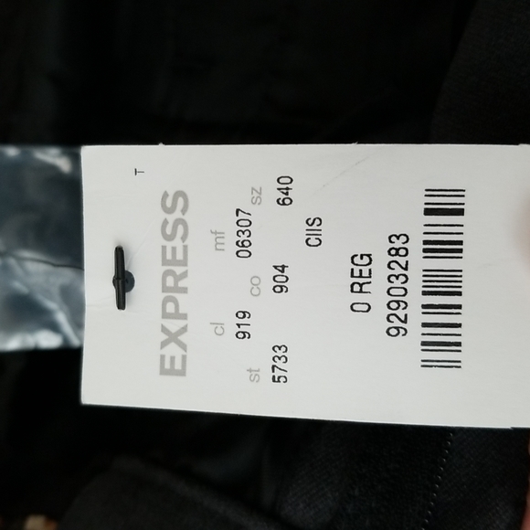 Express Women's Editor pants Size: 0 Color: (grey) NWOT - Picture 4 of 4